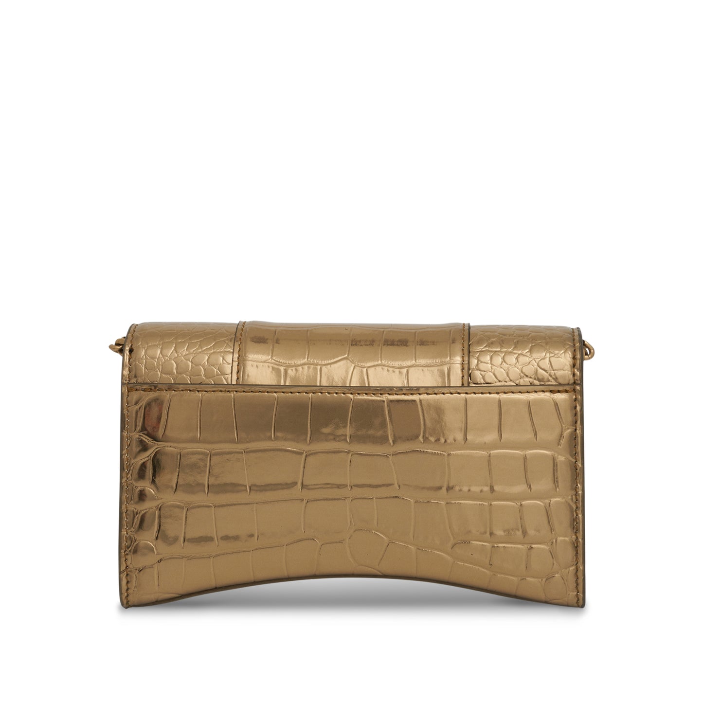 Hourglass Wallet On Chain in Gold