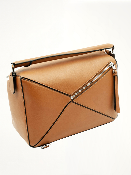 Large Puzzle Bag in Tan