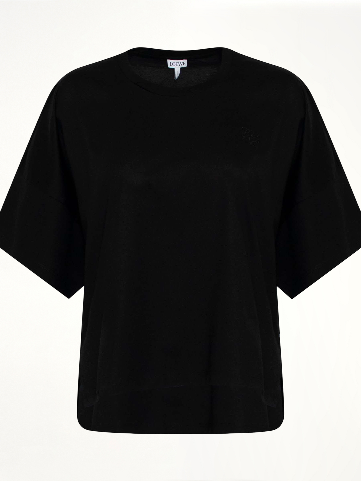Short Oversize Anagram T-Shirt in Black