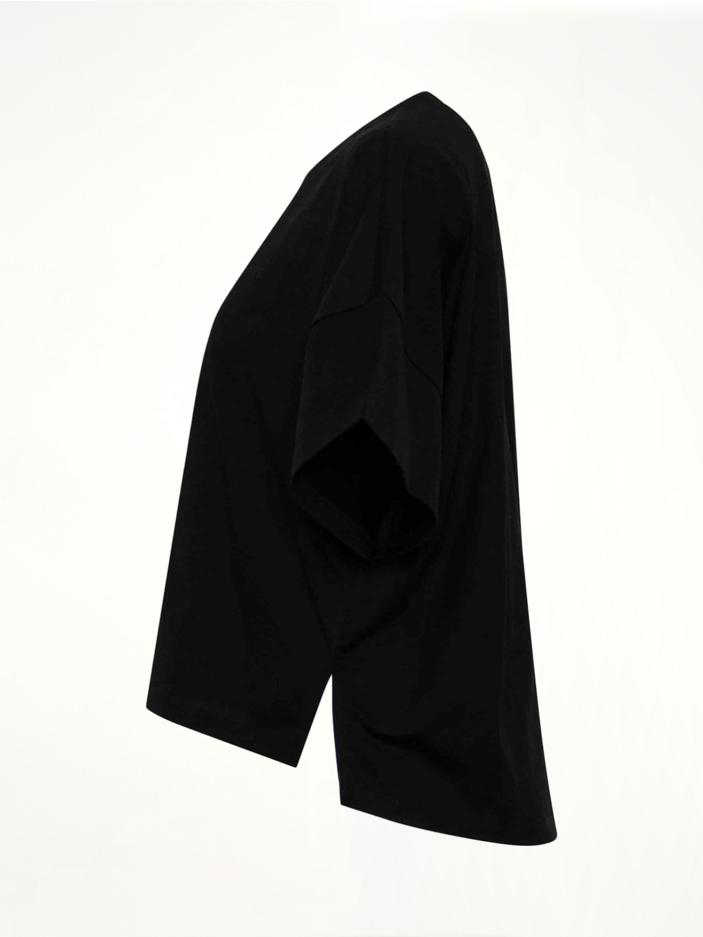 Short Oversize Anagram T-Shirt in Black