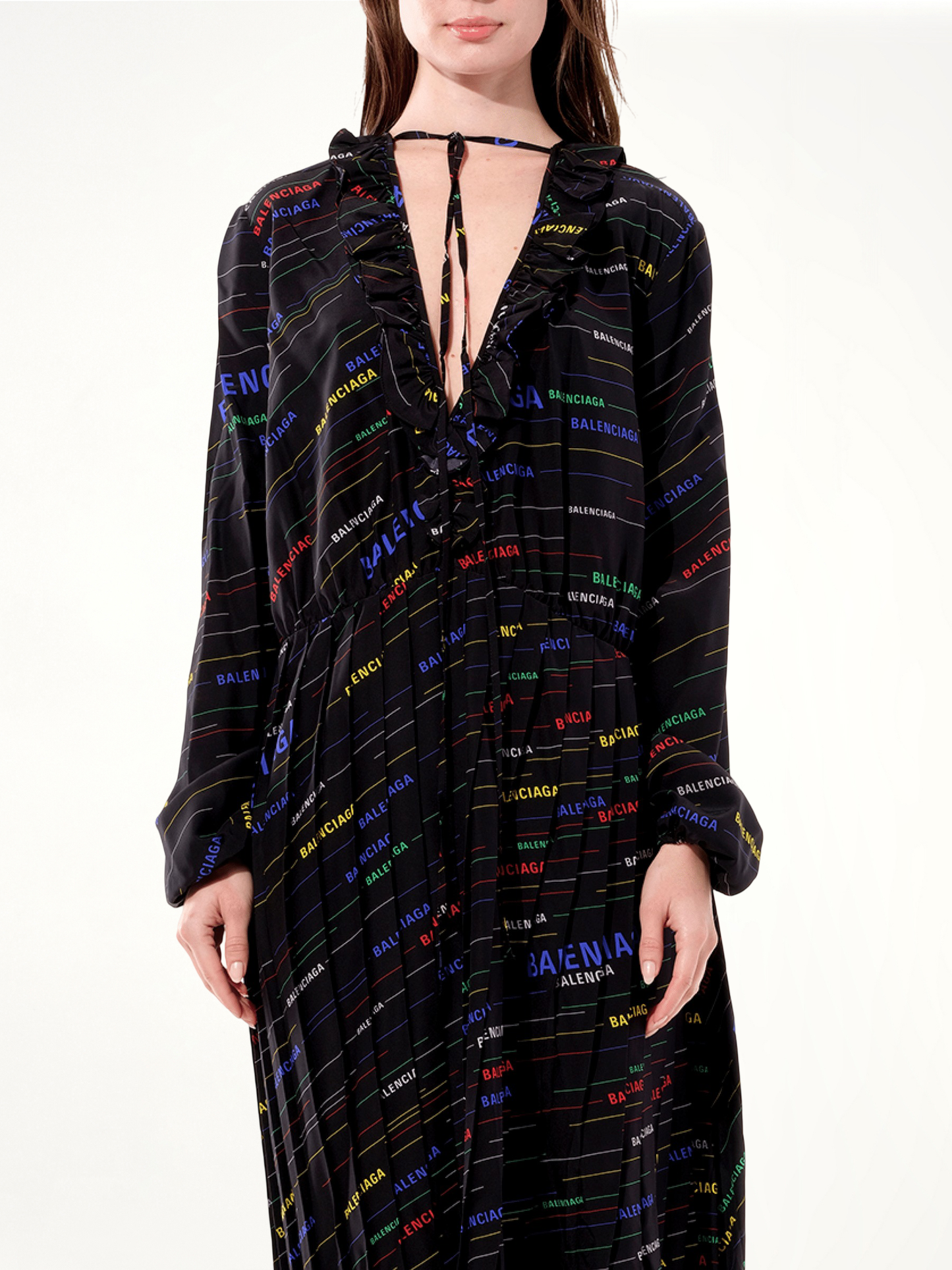 Ruffle Dress in Multicolor