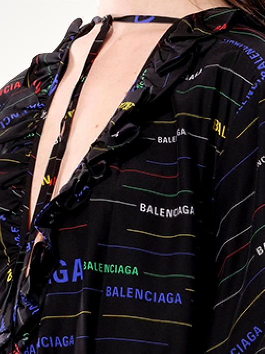 Ruffle Dress in Multicolor