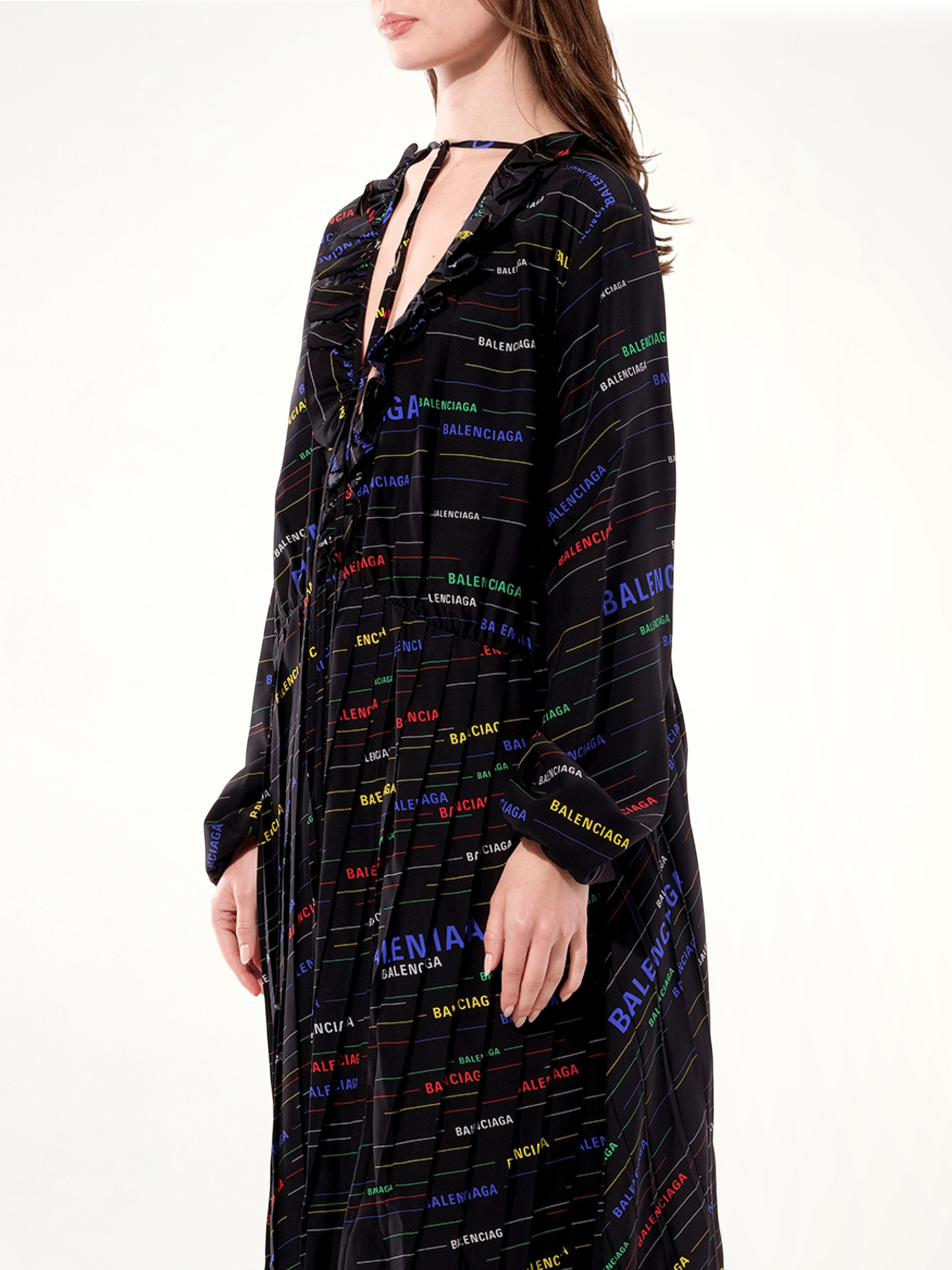 Ruffle Dress in Multicolor