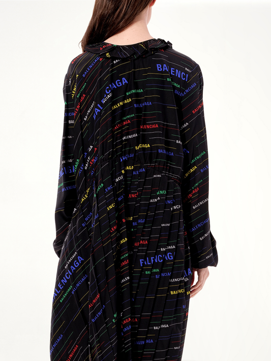 Ruffle Dress in Multicolor