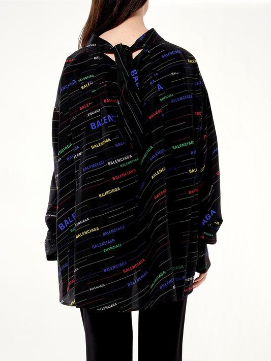 New Bow Blouse in Black