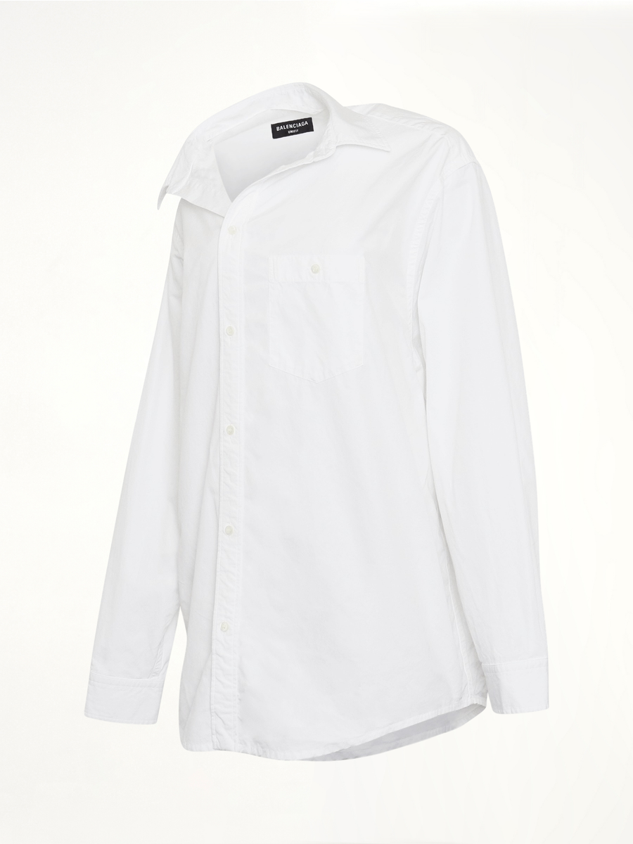 Off Shoulder Shirt in White