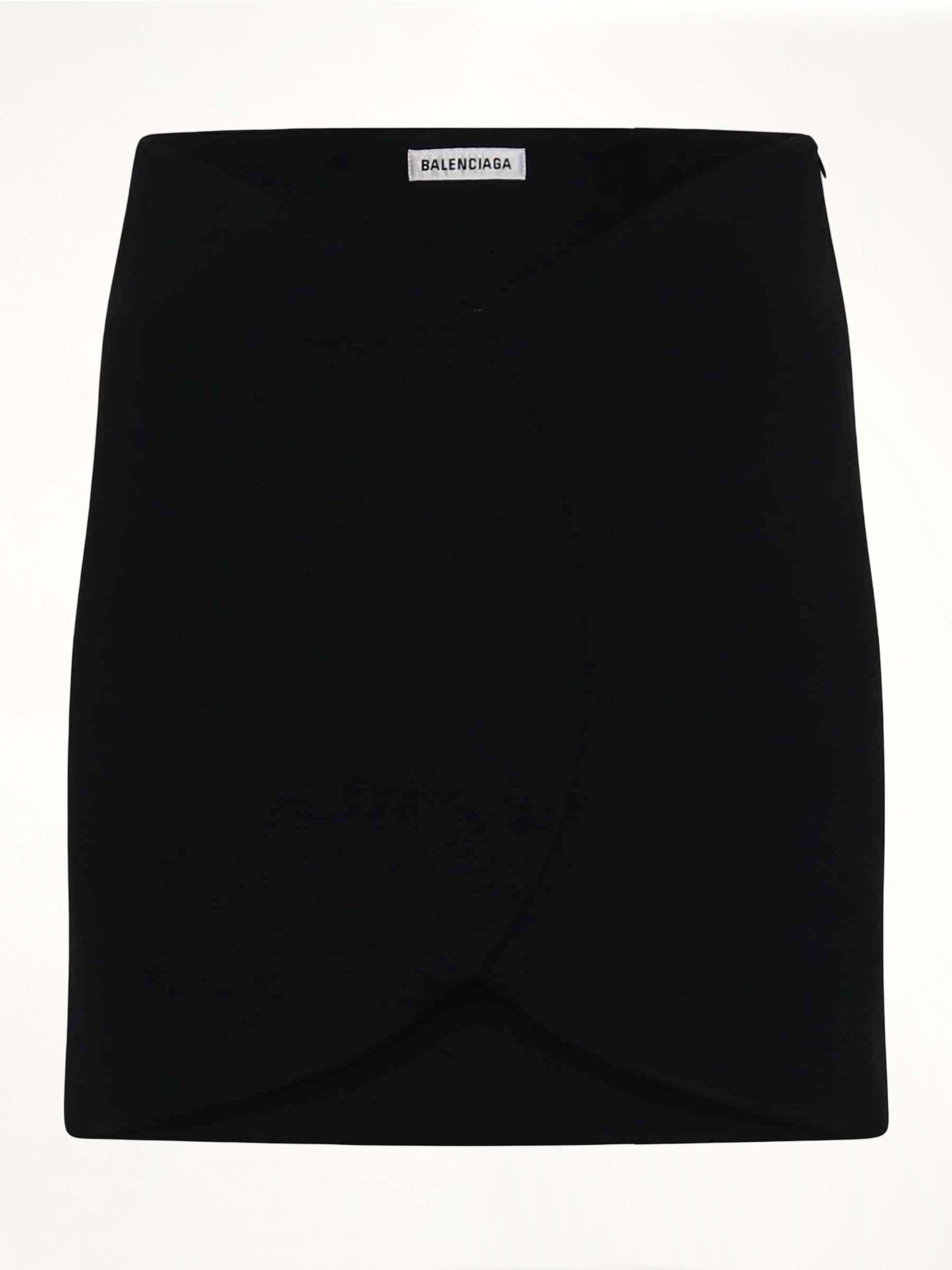Circle Mini Skirt in Black
