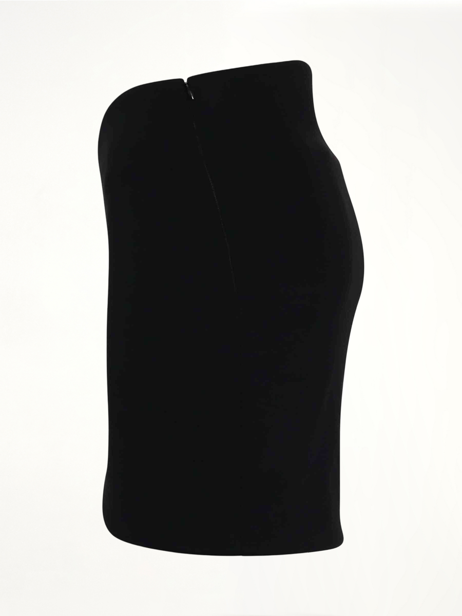 Circle Mini Skirt in Black