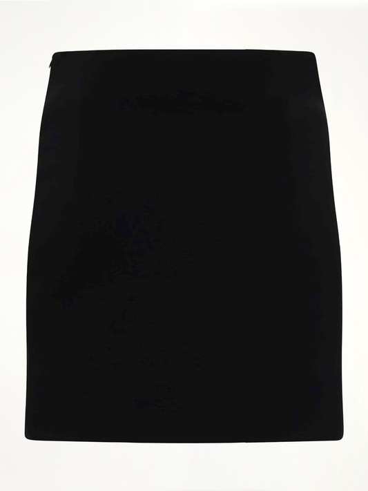 Circle Mini Skirt in Black
