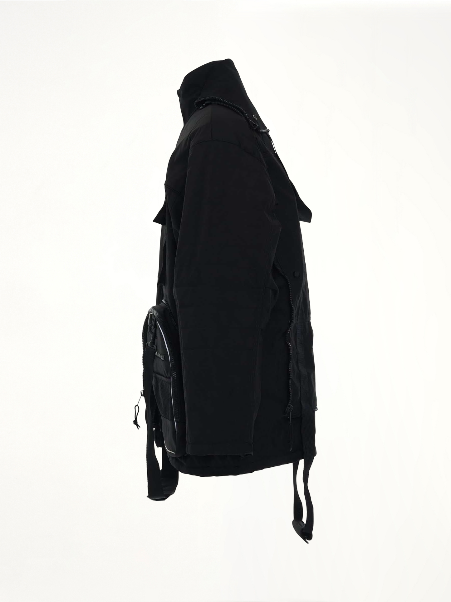 Transformer Gym Bag Parka in Black