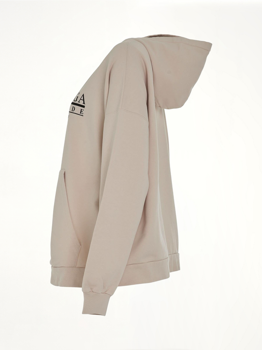 Retail Therapy Wide Fit Hoodie in Chalky/Black