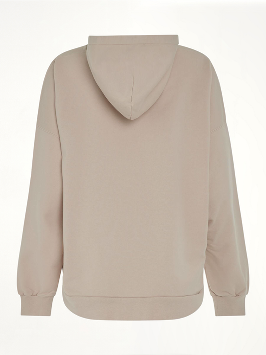 Retail Therapy Wide Fit Hoodie in Chalky/Black