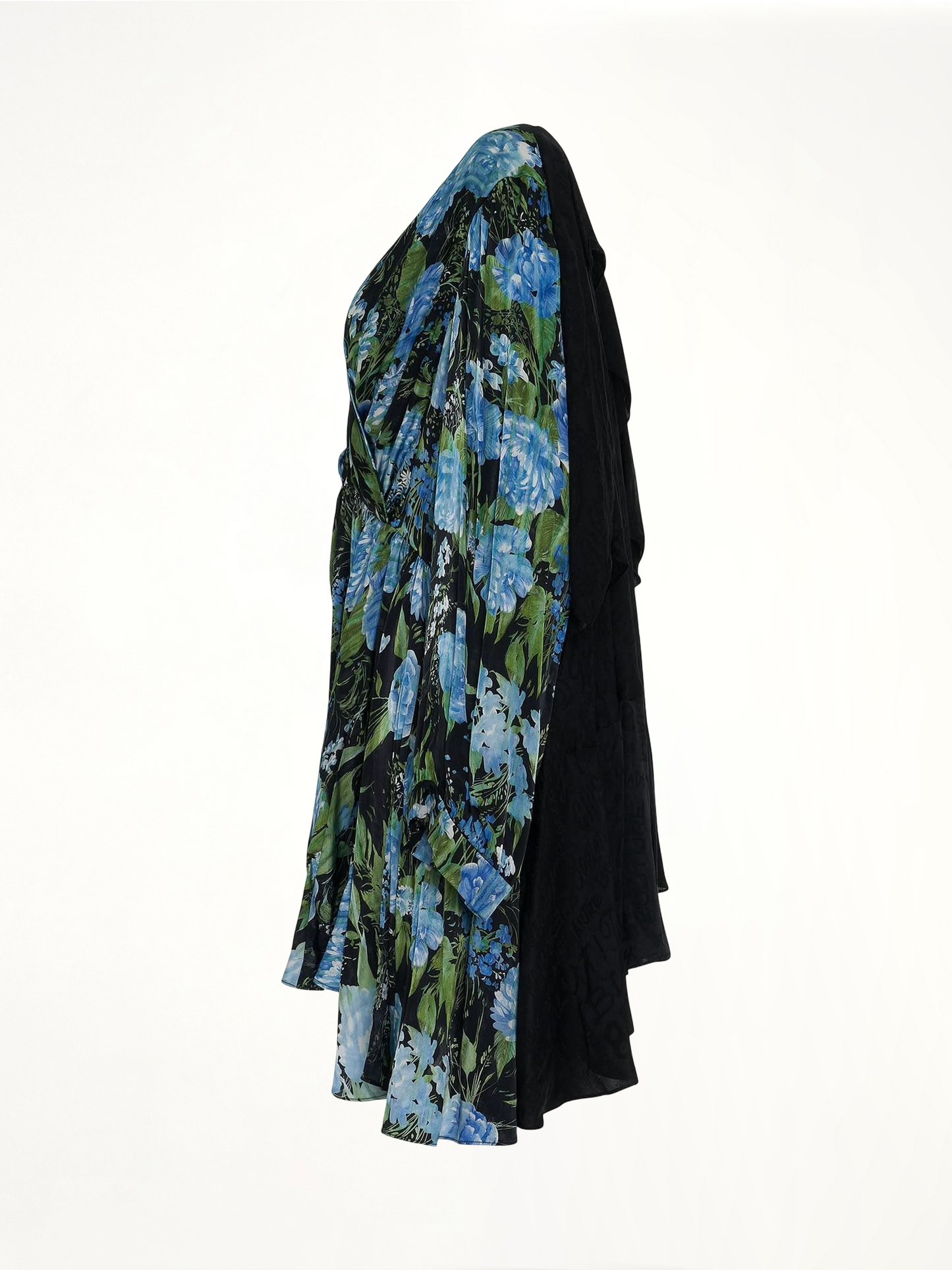 Wrap Baby Doll Dress in Blue