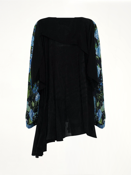 Wrap Baby Doll Dress in Blue