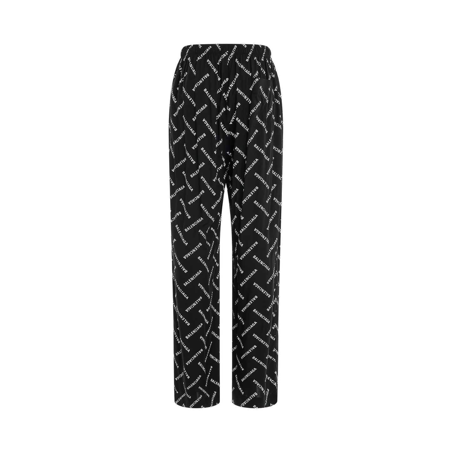 All-Over Logo Pyjama Pants in Black/White