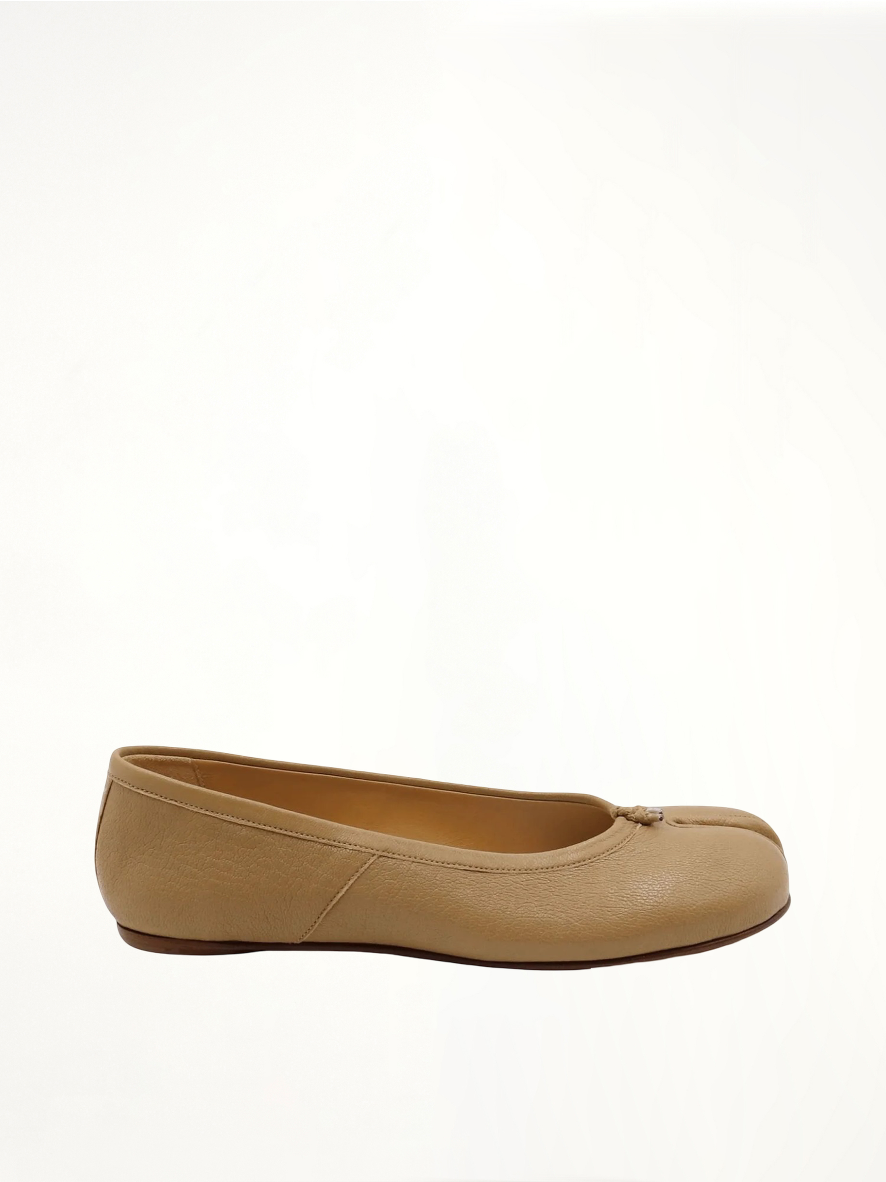 Tabi Ballerina Shoes in Nude Side View | MAISON MARGIELA