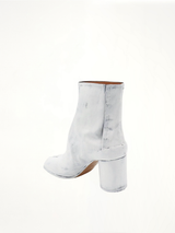 Tabi Bianchetto Ankle Boots 8cm Heel Back View | MAISON MARGIELA