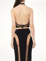 Woven Dress in Black