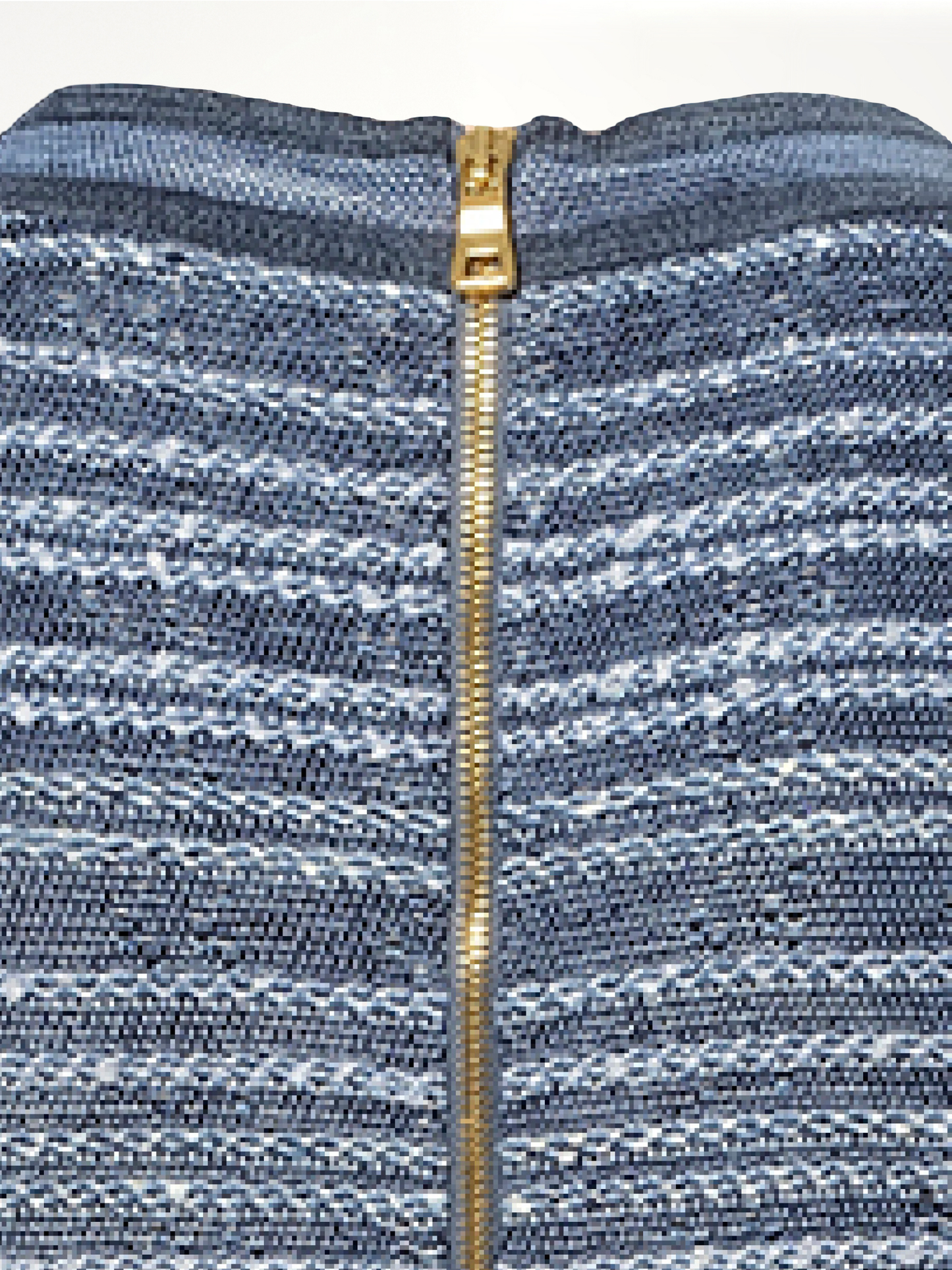 V Neck Knit Dress in Blue