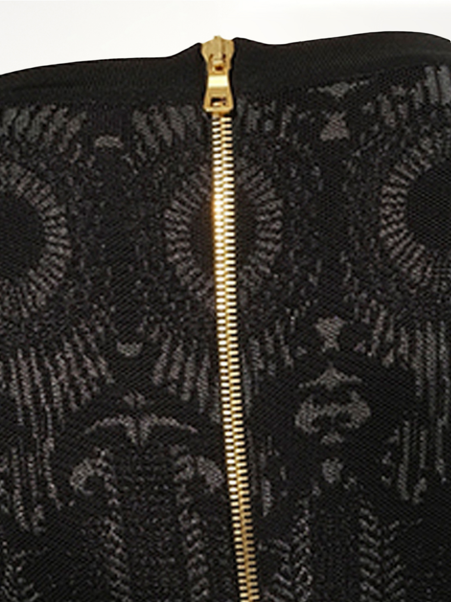 Maille Knit Dress in Black/Silver