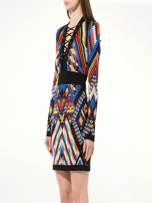 Knit Dress in Organza