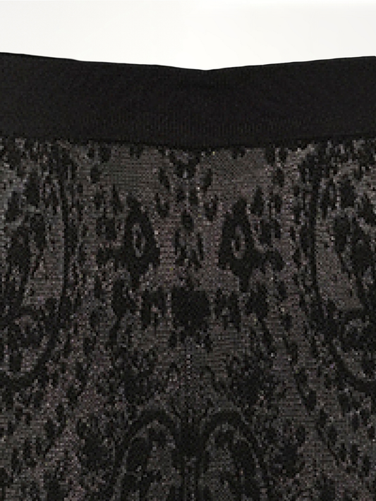 Pattern Pants in Black