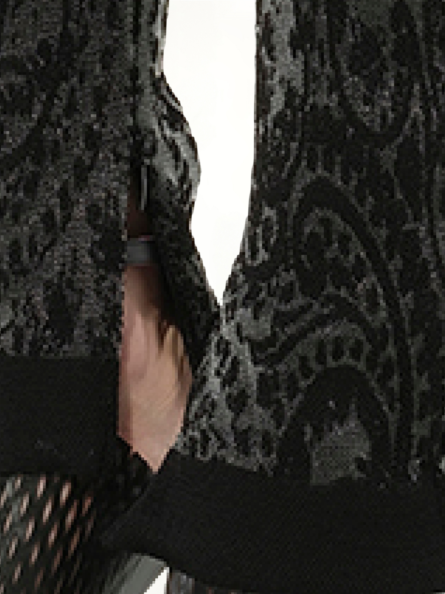 Pattern Pants in Black