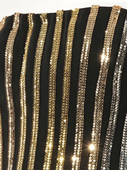 Dress in Gold and Black