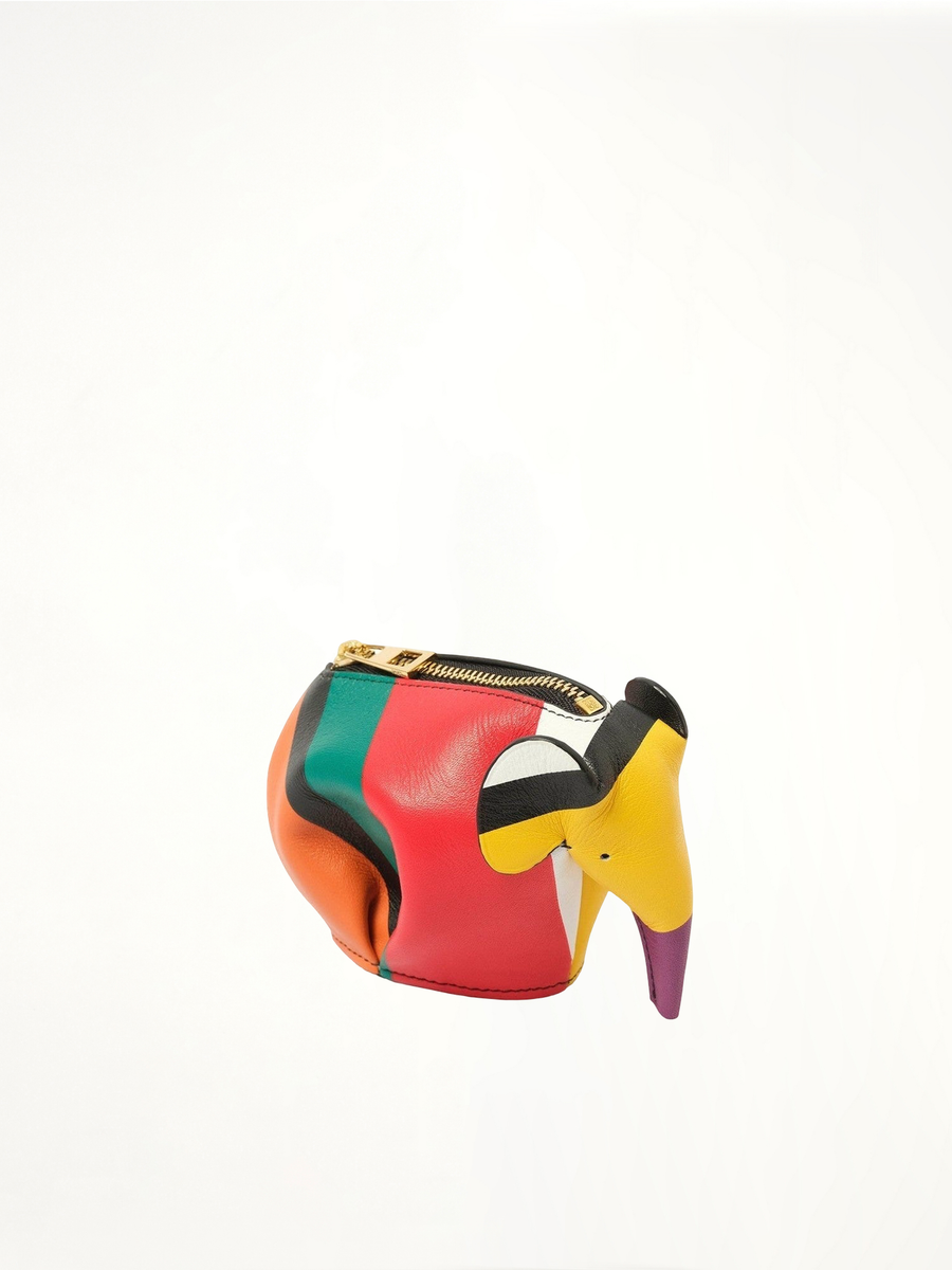 Elephant Stripes Coin Purse in Multicolor