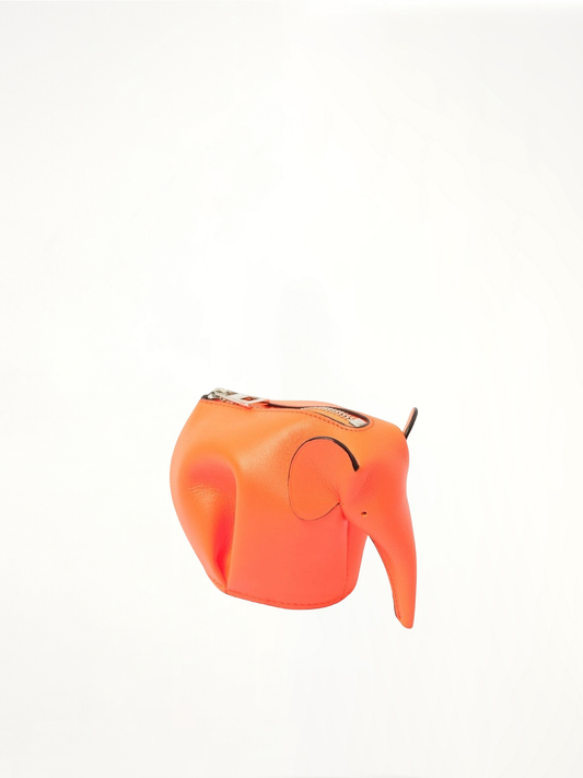 Elephant Coin Purse in Flr Orange