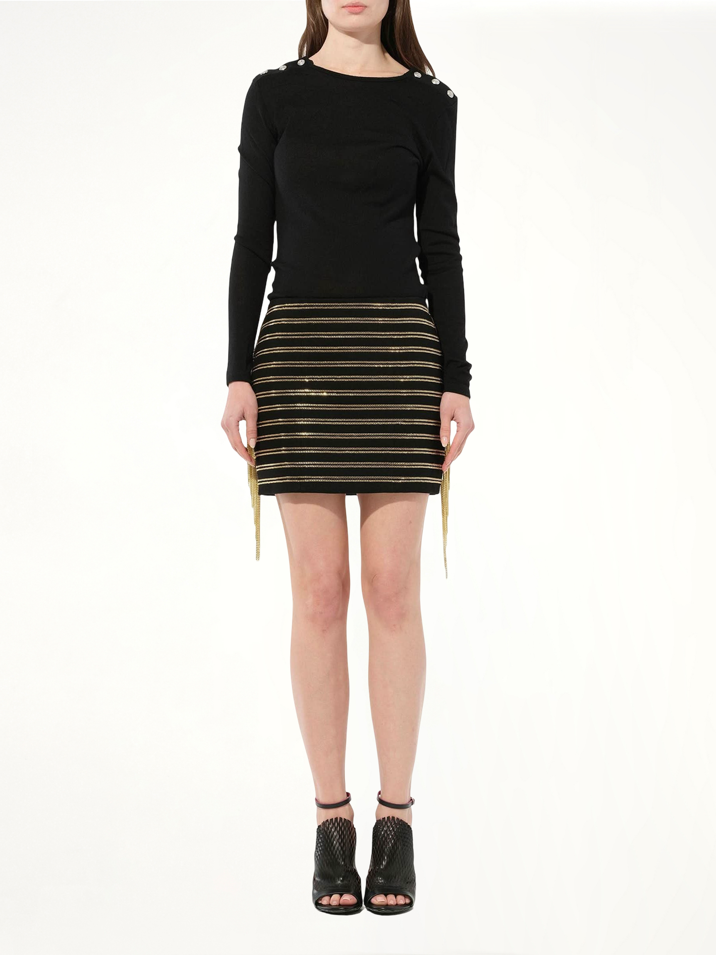 Chain Embellished Skirt