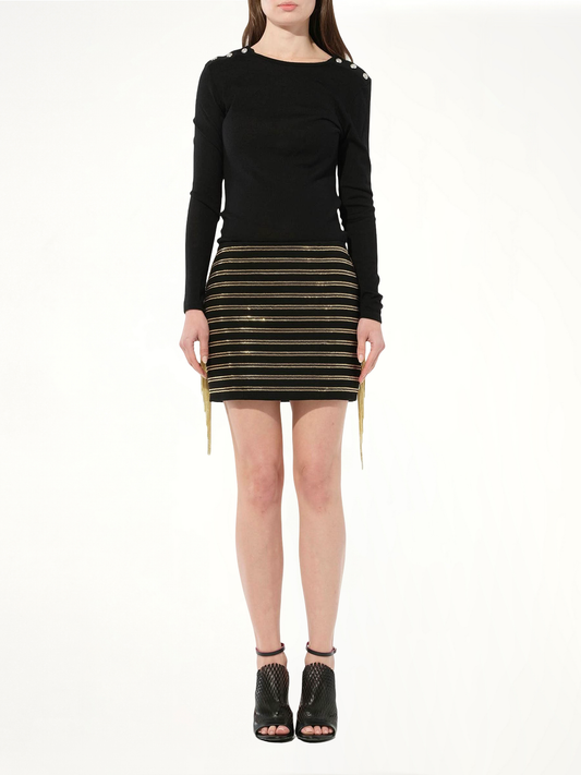 Chain Embellished Skirt