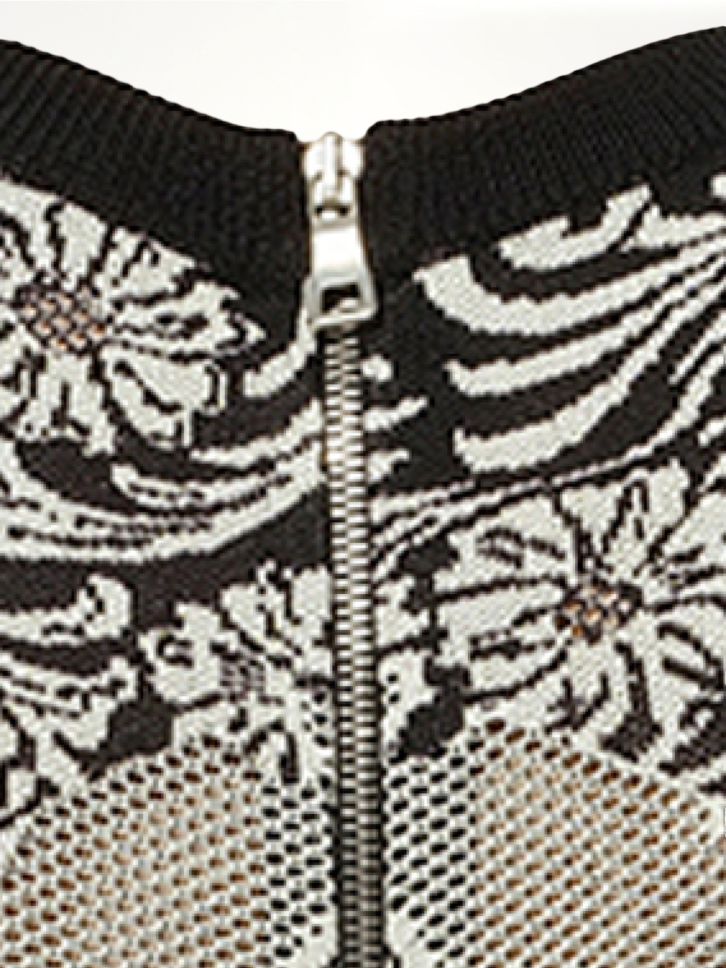 Knit Dress Const in Black/White