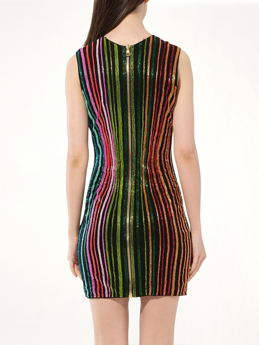 Woven Dress in Multicolor