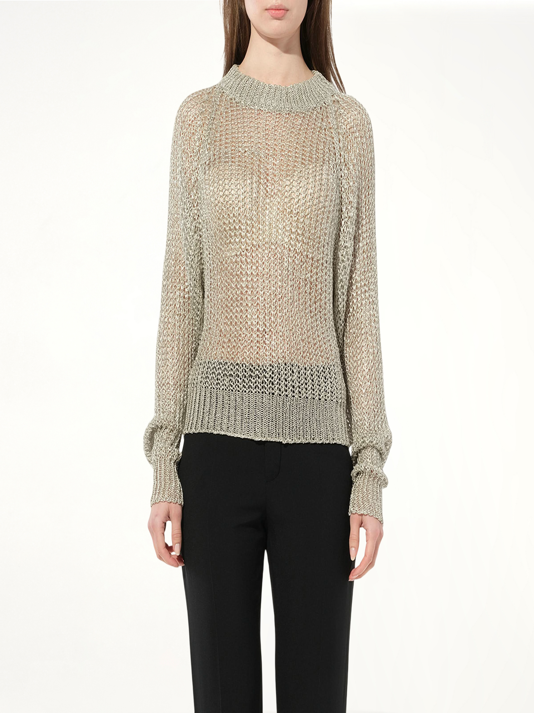 Knit Jumper in Silver