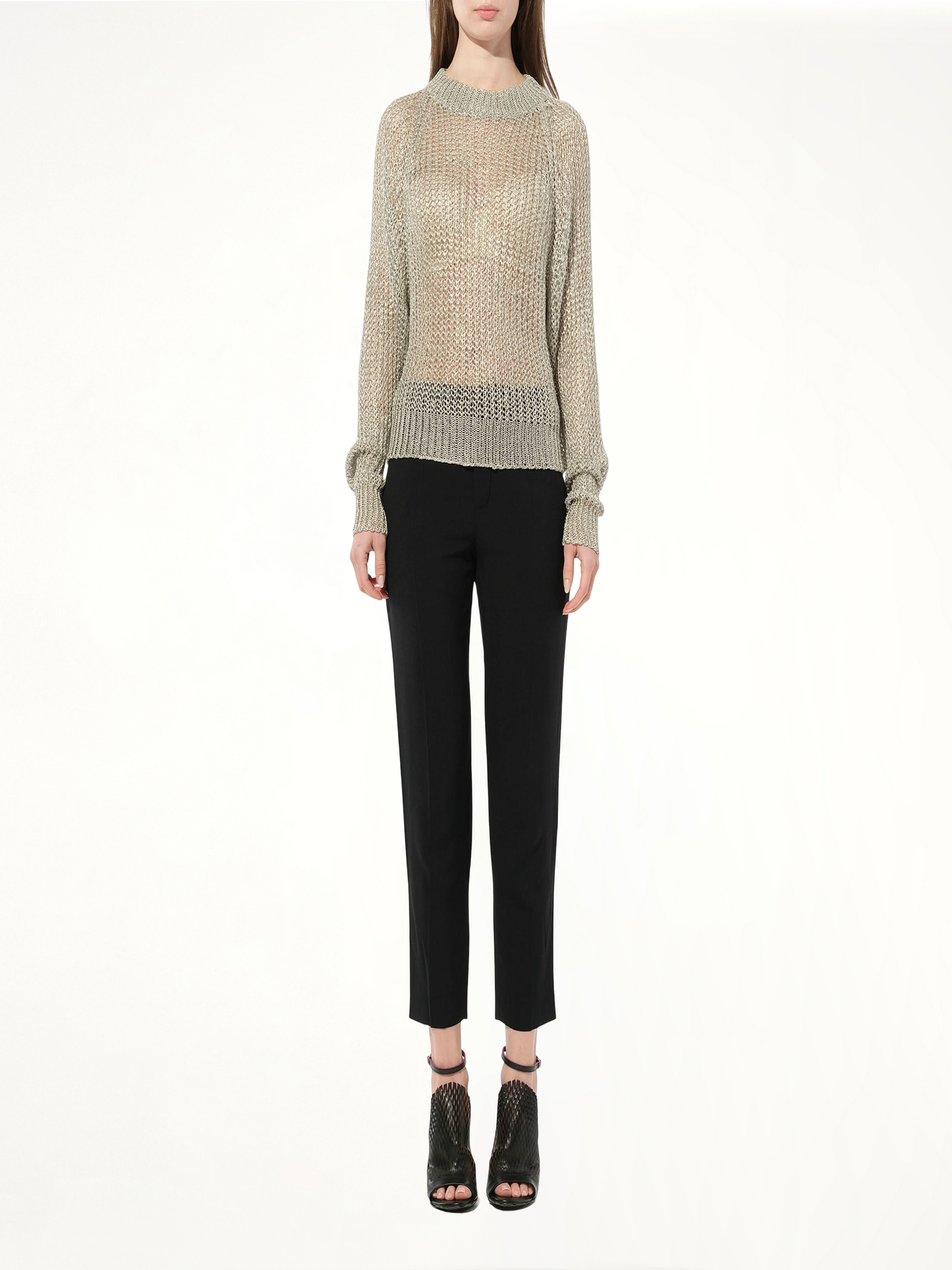 Knit Jumper in Silver