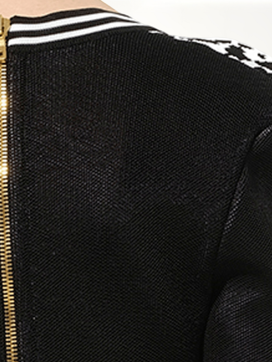 Knit Dress in Black/White