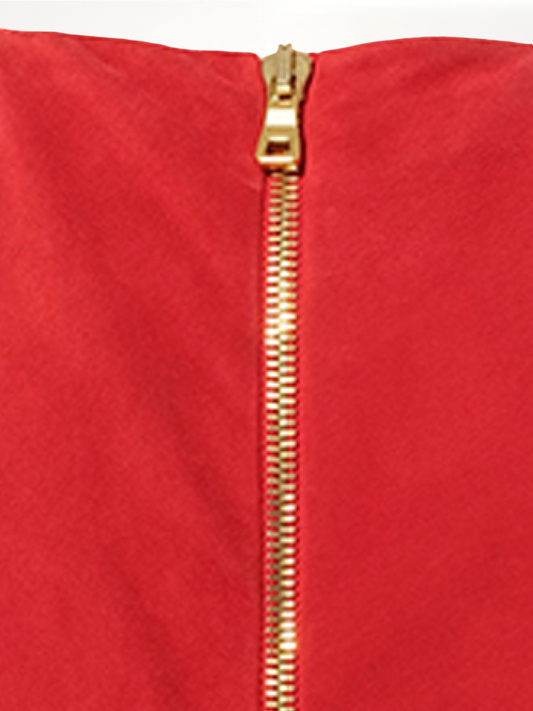 Leather Dress in Red