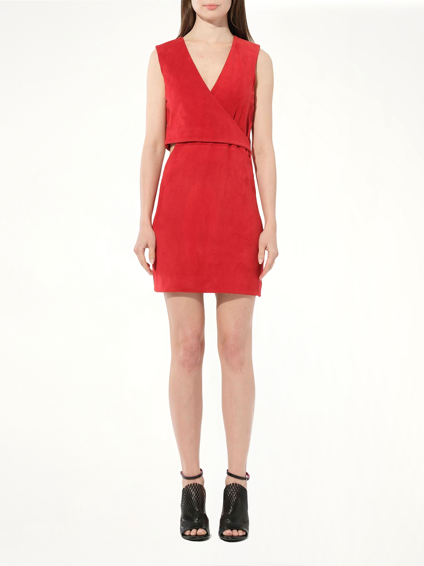 Leather Dress in Red