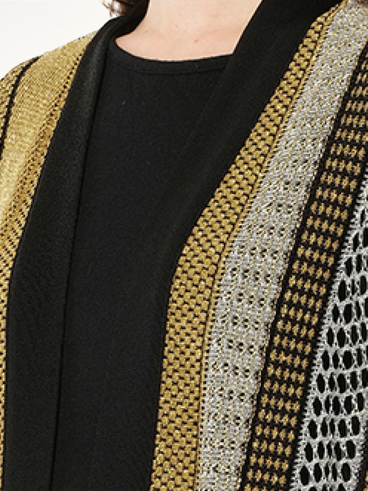 Sleeveless Cardigan Knit in Black