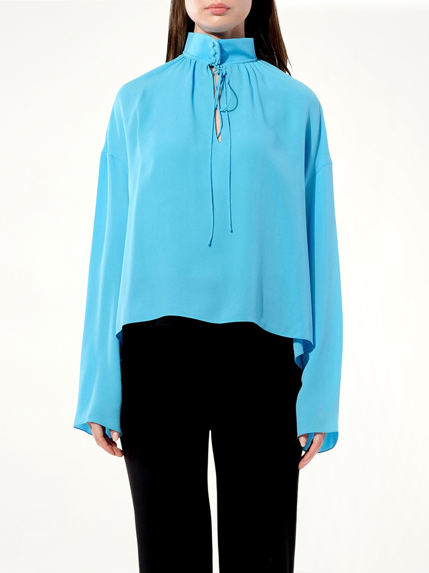 Georgette Shirt in Bleu