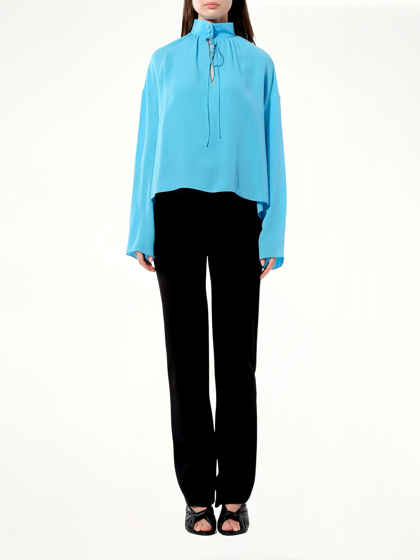 Georgette Shirt in Bleu