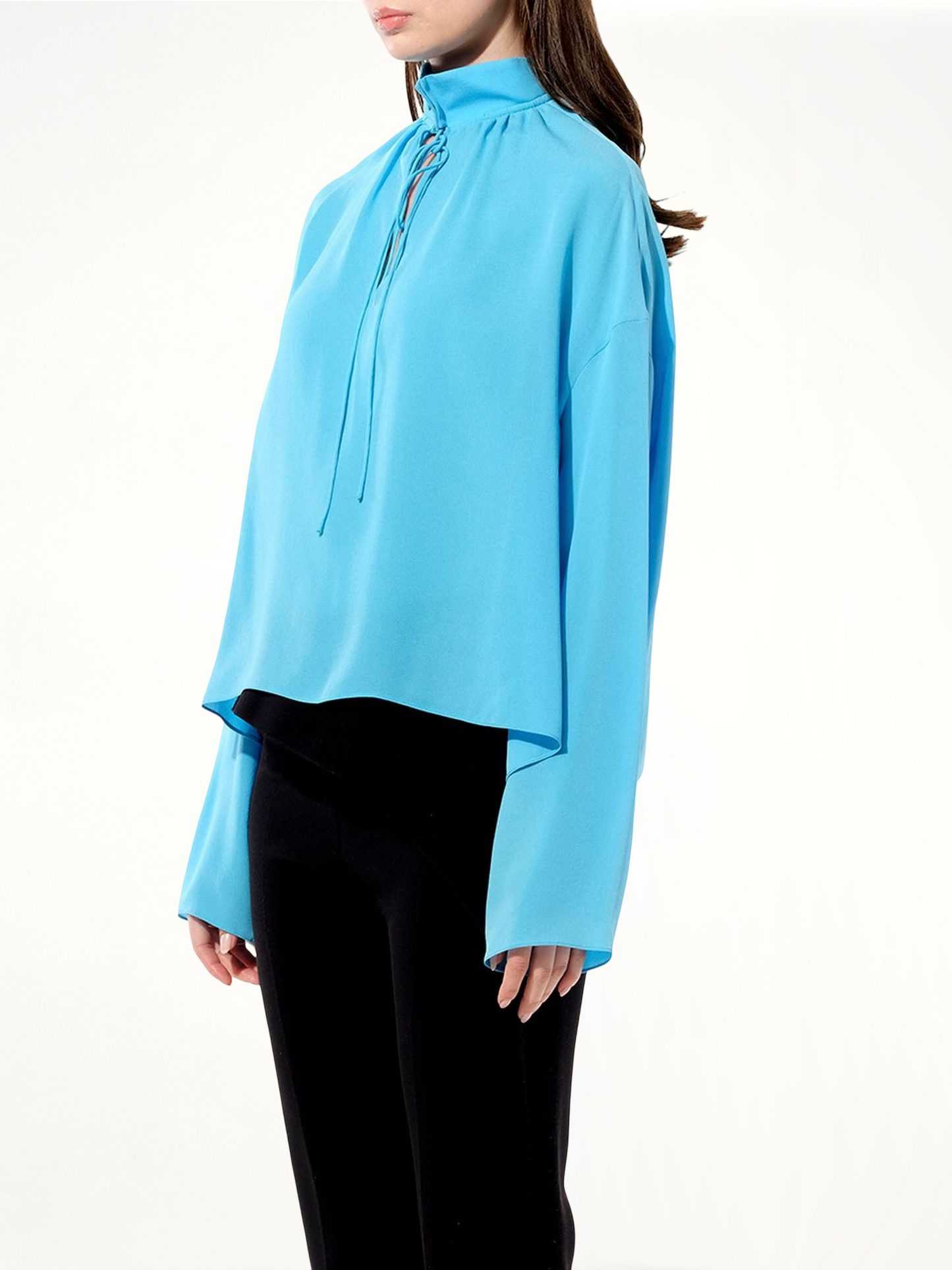 Georgette Shirt in Bleu
