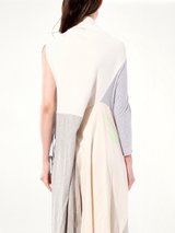 Asymmetric Dress in Ecru