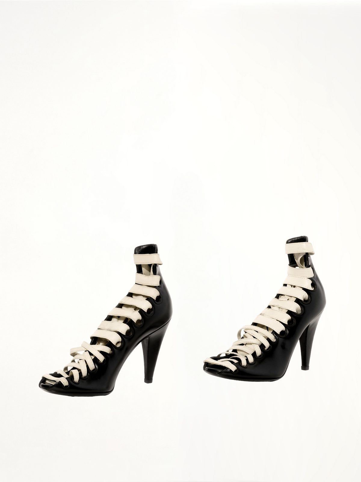 Sandal Leather in Black Back View | BALENCIAGA