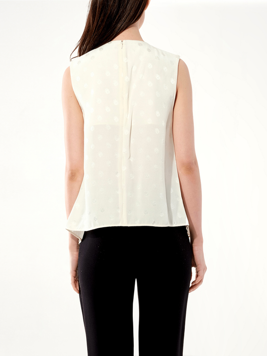 Mix Satin Top in White