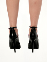 Leather Sandal in Black Top View | BALENCIAGA