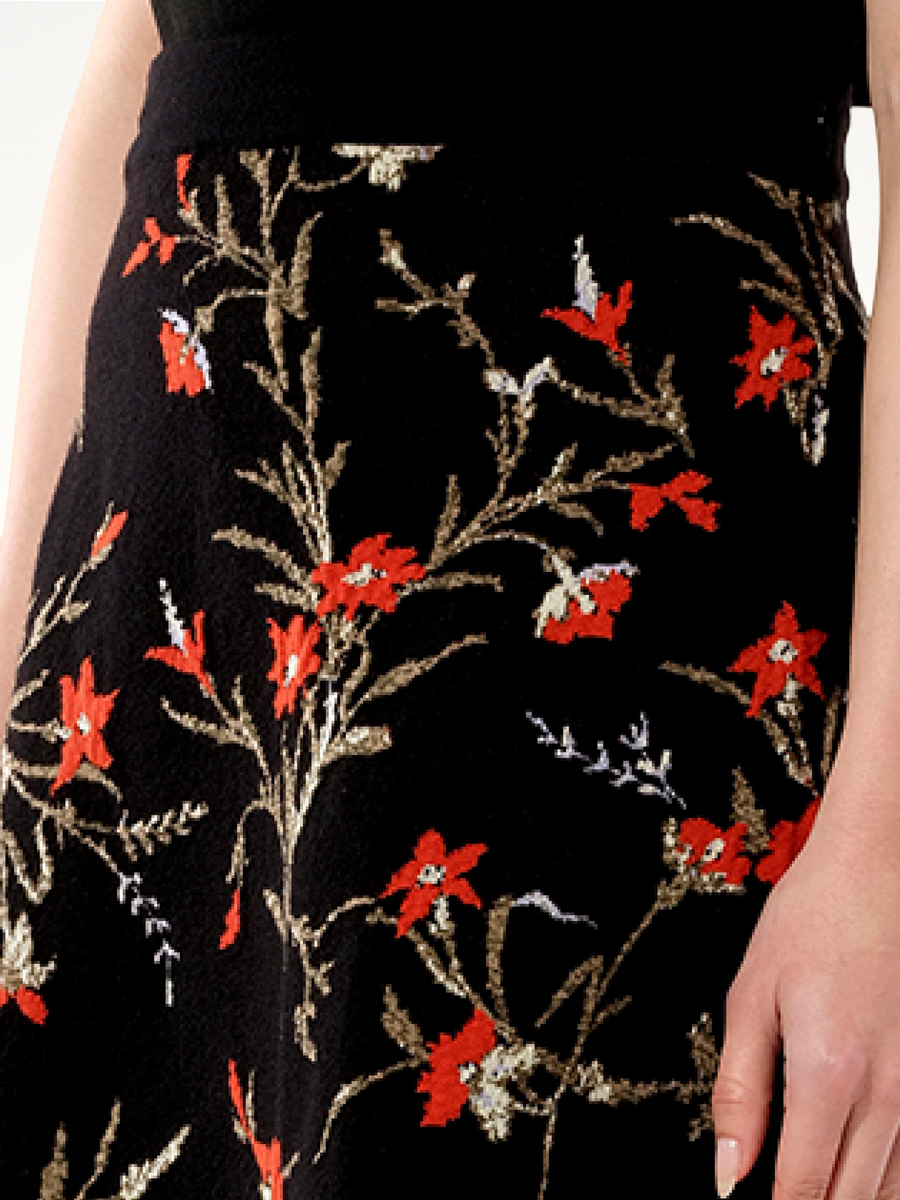 Midi Skirt in Black