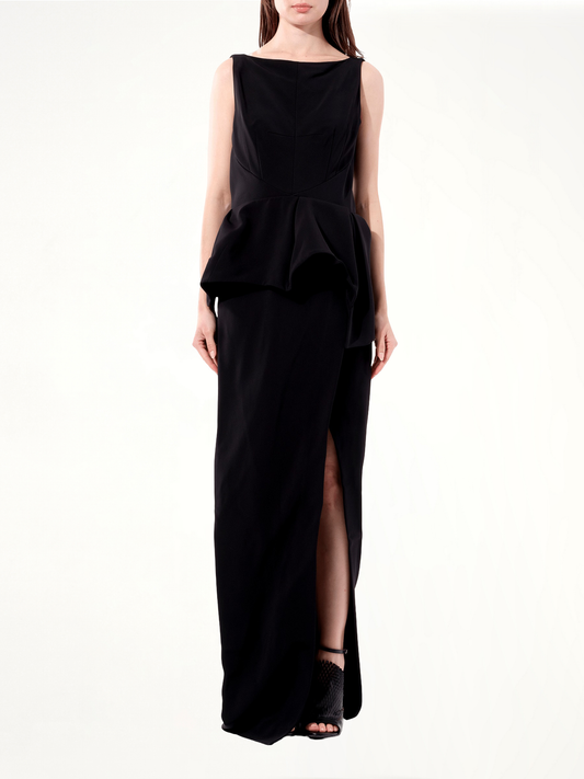 Crepe Dress in Black