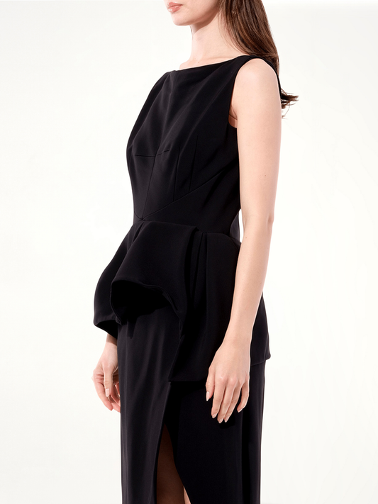 Crepe Dress in Black